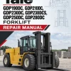 Yale GDP190DC, GDP210DC, GDP230DC, GDP230DCS, GDP250DC, GDP280DC Forklift F876 Series Repair Manual