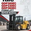 Yale GDP300EC, GDP330EC, GDP360EC Forklift F877 Series Repair Manual