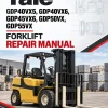 Yale GDP40VX5, GDP40VX6, GDP45VX6, GDP50VX, GDP55VX Forklift H813 Series Repair Manual Yale GDP40VX5, GDP40VX6, GDP45VX6, GDP50VX, GDP55VX Forklift H813 Series Repair Manual