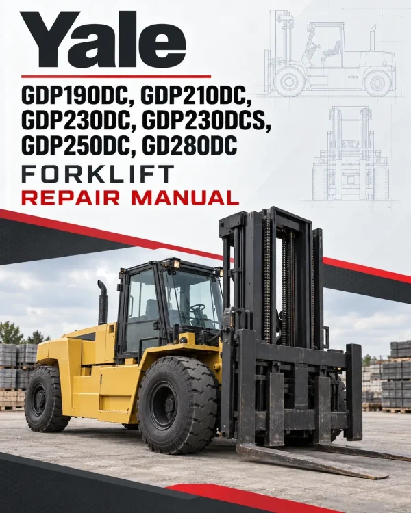 Yale GDP190DC, GDP210DC, GDP230DC, GDP230DCS, GDP250DC, GD280DC Forklift H876 Series Repair Manual Yale GDP190DC, GDP210DC, GDP230DC, GDP230DCS, GDP250DC, GD280DC Forklift H876 Series Repair Manual