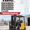 Yale ESC030ZA, ESC035ZA, ESC040ZA, ESC050ZA Forklift Z945 Series Repair Manual Yale ESC030ZA, ESC035ZA, ESC040ZA, ESC050ZA Forklift Z945 Series Repair Manual