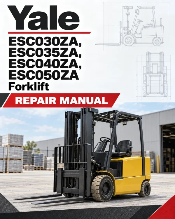 Yale ESC030ZA, ESC035ZA, ESC040ZA, ESC050ZA Forklift Z945 Series Repair Manual Yale ESC030ZA, ESC035ZA, ESC040ZA, ESC050ZA Forklift Z945 Series Repair Manual