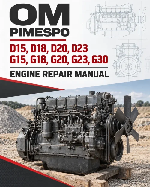 OM PIMESPO FIAT - D15, D18, D20, D23, G15, G18, G20, G23, G30 Engine Repair Manual