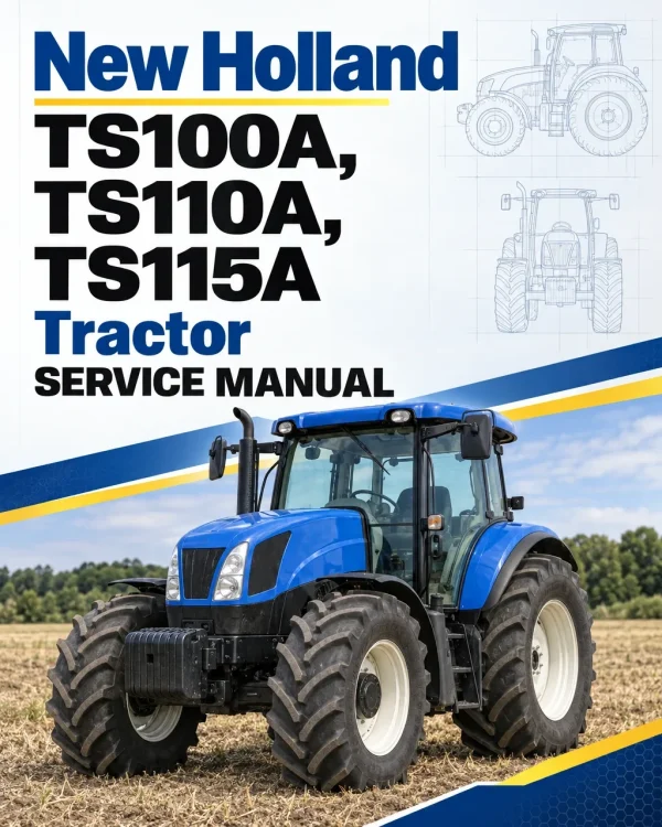 New Holland TS100A, TS110A, TS115A Tractor Service Manual New Holland TS100A, TS110A, TS115A Tractor Service Manual