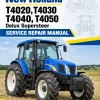 New Holland T4020, T4030, T4040, T4050 Delux Supersteer Tractor Manual