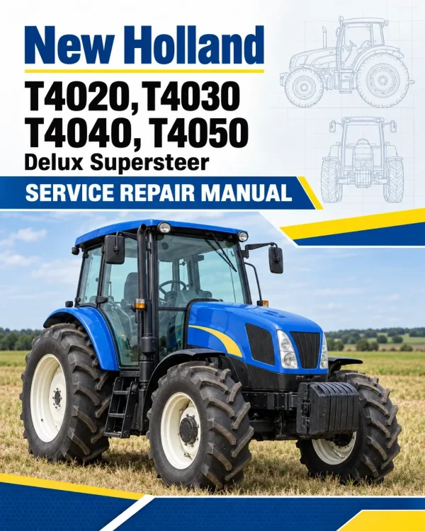 New Holland T4020, T4030, T4040, T4050 Delux Supersteer Tractor Manual