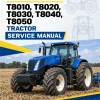 New Holland T8010, T8020, T8030, T8040, T8050 Tractor Service Manual New Holland T8010, T8020, T8030, T8040, T8050 Tractor Service Manual