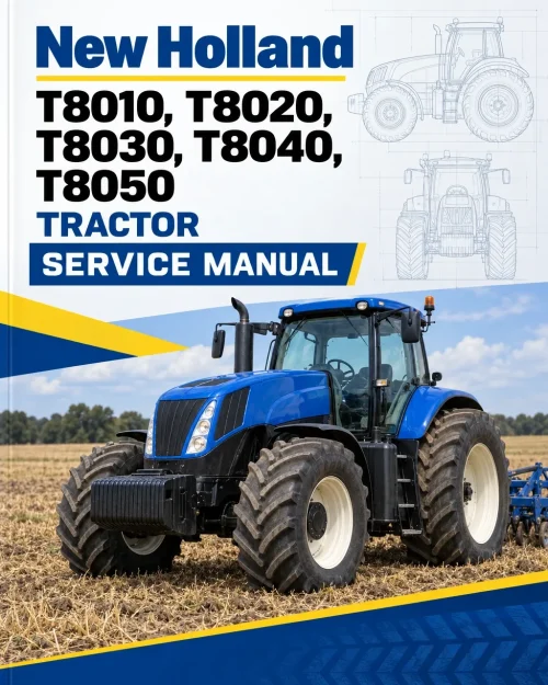 New Holland T8010, T8020, T8030, T8040, T8050 Tractor Service Manual New Holland T8010, T8020, T8030, T8040, T8050 Tractor Service Manual