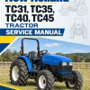 New Holland TC31, TC35, TC40, TC45 Tractor Service Manual New Holland TC31, TC35, TC40, TC45 Tractor Service Manual