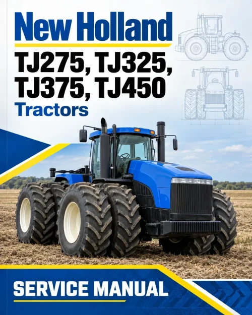 New Holland TJ275, TJ325, TJ375, TJ450 Tractors Service Manual New Holland TJ275, TJ325, TJ375, TJ450 Tractors Service Manual