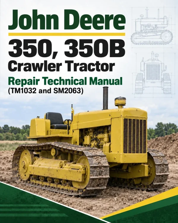 John Deere 350, 350B Crawler Tractor Repair Technical Manual (TM1032 and SM2063) John Deere 350, 350B Crawler Tractor Repair Technical Manual (TM1032 and SM2063)