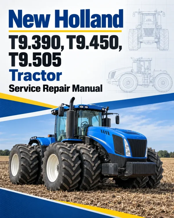 New Holland T9.390, T9.450, T9.505 Tractor Service Manual New Holland T9.390, T9.450, T9.505 Tractor Service Manual