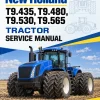 New Holland T9.435, T9.480, T9.530, T9.565 Tractor Service Manual