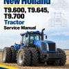 New Holland T9.600, T9.645, T9.700 Tractor Service Manual New Holland T9.600, T9.645, T9.700 Tractor Service Manual