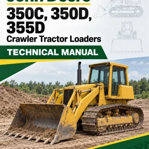 John Deere 350C, 350D, 355D Crawler Tractor Loaders Technical Manual (TM1115)