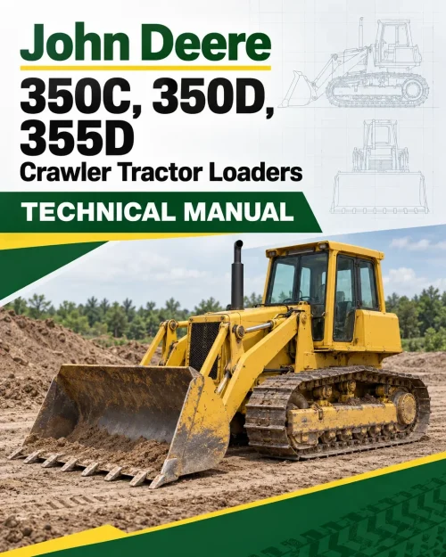 John Deere 350C, 350D, 355D Crawler Tractor Loaders Technical Manual (TM1115)
