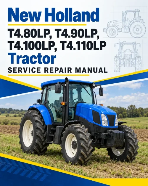 New Holland T4.80LP, T4.90LP, T4.100LP, T4.110LP Tractor Service Manual New Holland T4.80LP, T4.90LP, T4.100LP, T4.110LP Tractor Service Manual
