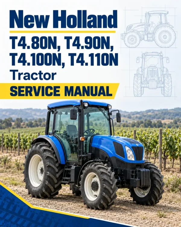 New Holland T4.80N, T4.90N, T4.100N, T4.110N Tractor Service Manual
