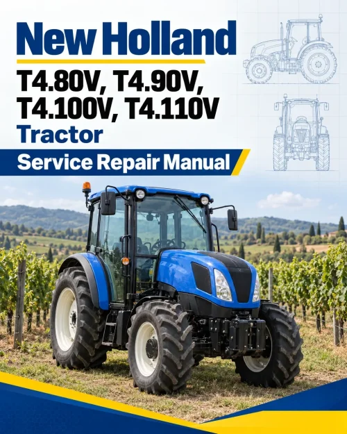New Holland T4.80V, T4.90V, T4.100V, T4.110V Tractor Service Manual New Holland T4.80V, T4.90V, T4.100V, T4.110V Tractor Service Manual