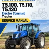 New Holland T5.100, T5.110, T5.120 Electro Command Tractor Service Manual New Holland T5.100, T5.110, T5.120 Electro Command Tractor Service Manual