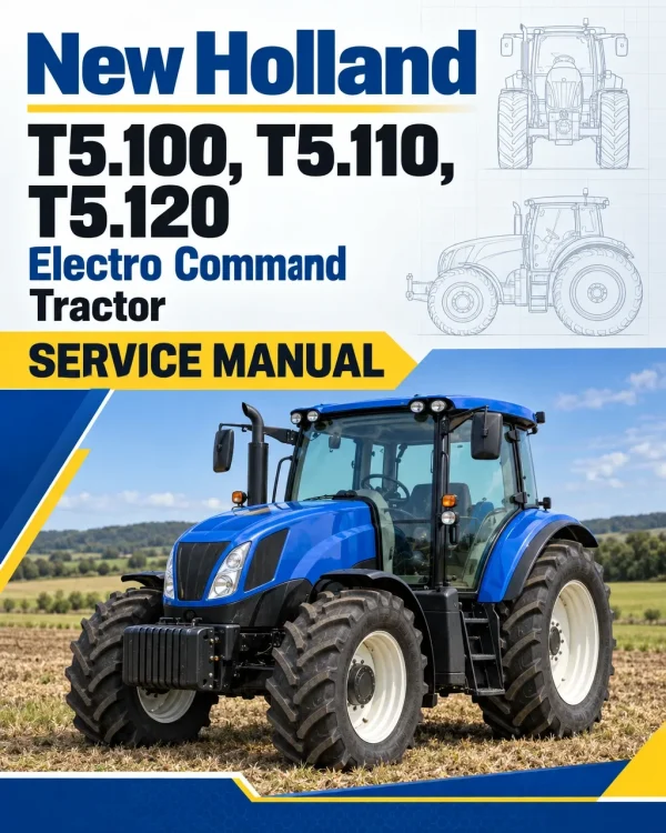 New Holland T5.100, T5.110, T5.120 Electro Command Tractor Service Manual New Holland T5.100, T5.110, T5.120 Electro Command Tractor Service Manual