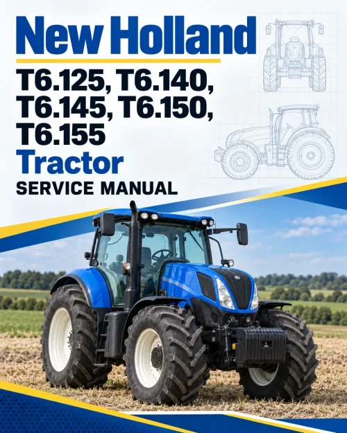 New Holland T6.125, T6.140, T6.145, T6.150, T6.155 Tractor Service Manual New Holland T6.125, T6.140, T6.145, T6.150, T6.155 Tractor Service Manual