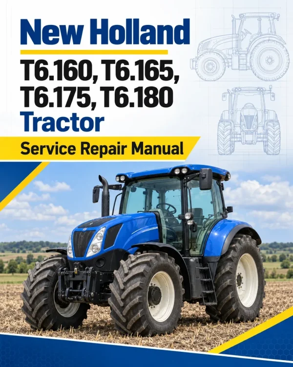 New Holland T6.160, T6.165, T6.175, T6.180 Tractor Service Manual