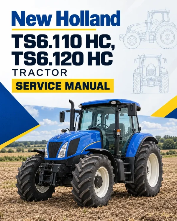 New Holland TS6.110 HC, TS6.120 HC Tractor Service Manual New Holland TS6.110 HC, TS6.120 HC Tractor Service Manual