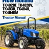 New Holland TK4020F, TK4020V, TK4030, TK4040, TK4040M Tractor Manual New Holland TK4020F, TK4020V, TK4030, TK4040, TK4040M Tractor Manual