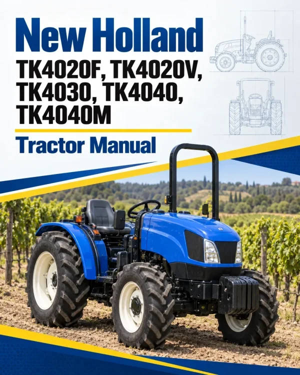 New Holland TK4020F, TK4020V, TK4030, TK4040, TK4040M Tractor Manual New Holland TK4020F, TK4020V, TK4030, TK4040, TK4040M Tractor Manual