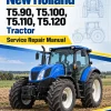 New Holland T5.90, T5.100, T5.110, T5.120 Tractor Service Manual