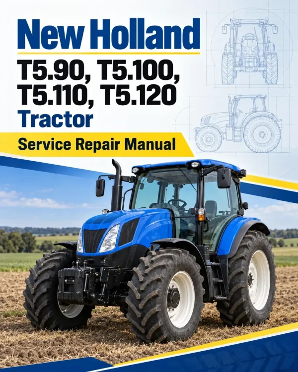 New Holland T5.90, T5.100, T5.110, T5.120 Tractor Service Manual
