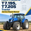 New Holland T7.195, T7.205 Tractor Service Manual New Holland T7.195, T7.205 Tractor Service Manual