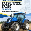 New Holland T7.220, T7.235, T7.250 Tractor Service Manual New Holland T7.220, T7.235, T7.250 Tractor Service Manual