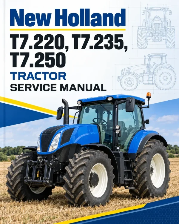 New Holland T7.220, T7.235, T7.250 Tractor Service Manual New Holland T7.220, T7.235, T7.250 Tractor Service Manual