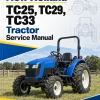 New Holland TC25, TC29, TC33 Tractor Service Manual New Holland TC25, TC29, TC33 Tractor Service Manual