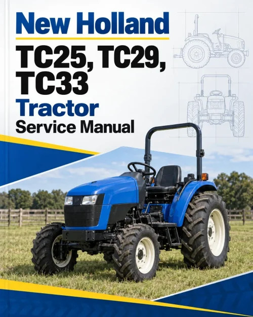 New Holland TC25, TC29, TC33 Tractor Service Manual