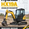 Hyundai HX19A Crawler Excavator Service Repair Manual Hyundai HX19A Crawler Excavator Service Repair Manual