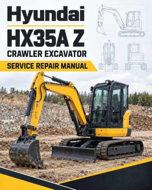 Hyundai HX35A Z Crawler Excavator Service Repair Manual