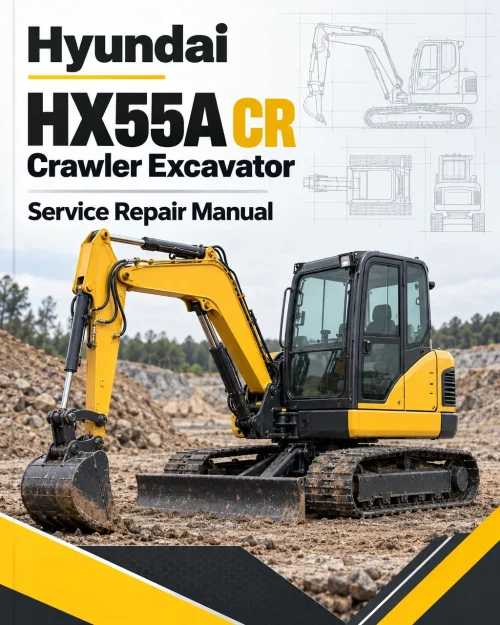 Hyundai HX55A CR Crawler Excavator Service Repair Manual