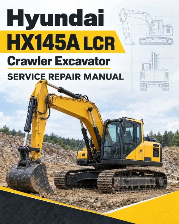 Hyundai HX145A LCR Crawler Excavator Service Repair Manual