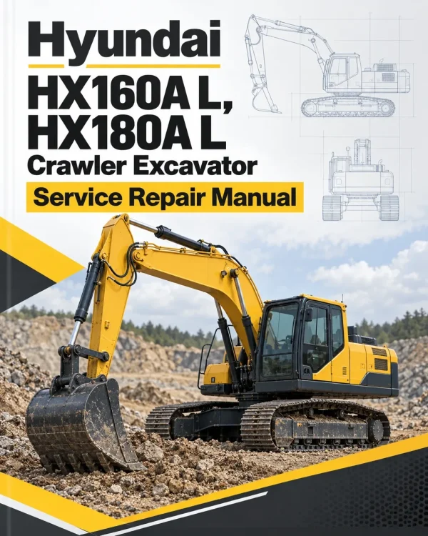 Hyundai HX160A L, HX180A L Crawler Excavator Service Repair Manual