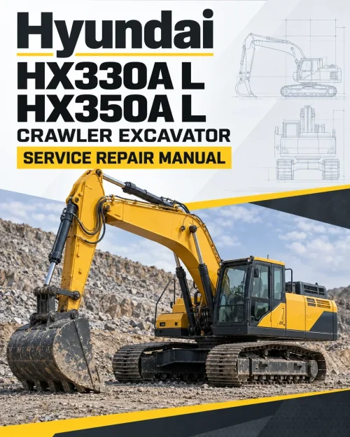 Hyundai HX330A L, HX350A L Crawler Excavator Service Repair Manual Hyundai HX330A L, HX350A L Crawler Excavator Service Repair Manual