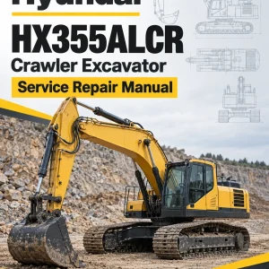 Hyundai HX355ALCR Crawler Excavator Service Repair Manual