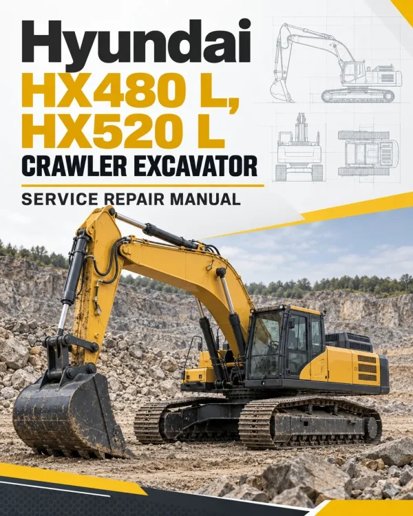 Hyundai HX480 L, HX520 L Crawler Excavator Service Repair Manual