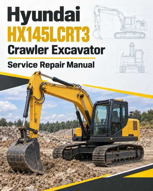 Hyundai HX145LCRT3 Crawler Excavator Service Repair Manual Hyundai HX145LCRT3 Crawler Excavator Service Repair Manual