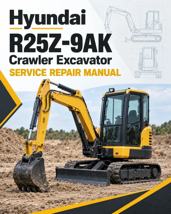 Hyundai R25Z-9AK Crawler Excavator Service Repair Manual