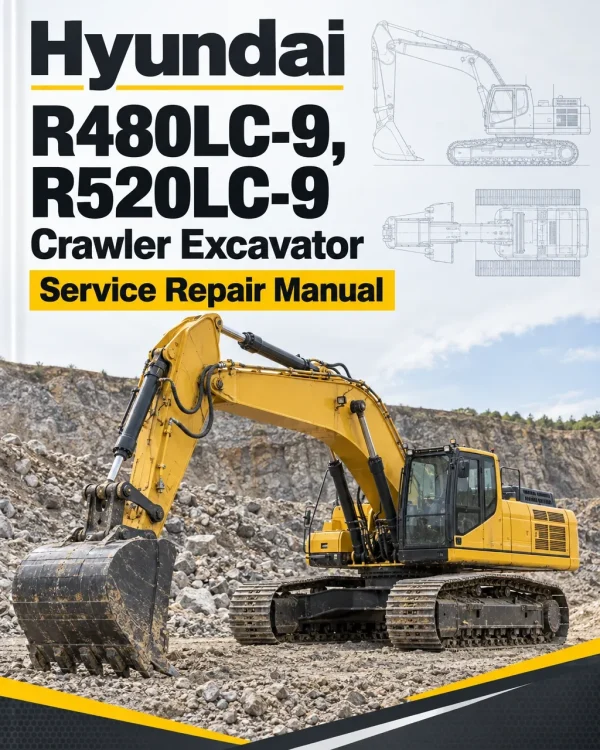 Hyundai R480LC-9, R520LC-9 Crawler Excavator Service Repair Manual Hyundai R480LC-9, R520LC-9 Crawler Excavator Service Repair Manual