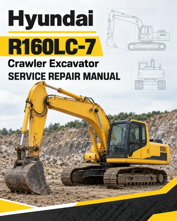 Hyundai R160LC-7 Crawler Excavator Service Repair Manual Hyundai R160LC-7 Crawler Excavator Service Repair Manual