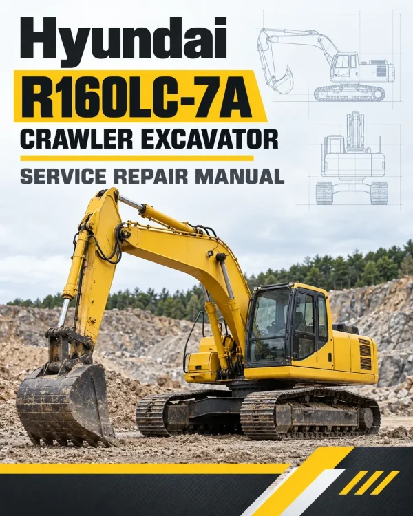 Hyundai R160LC-7A Crawler Excavator Service Repair Manual Hyundai R160LC-7A Crawler Excavator Service Repair Manual